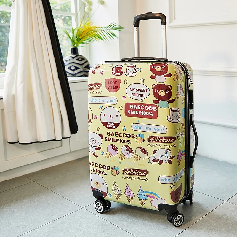 24 дюймов ABS+ PC чемодан для путешествий, чемодан на колесиках, 20 дюймов, сумка на колесиках для путешествий, Детская багажная сумка