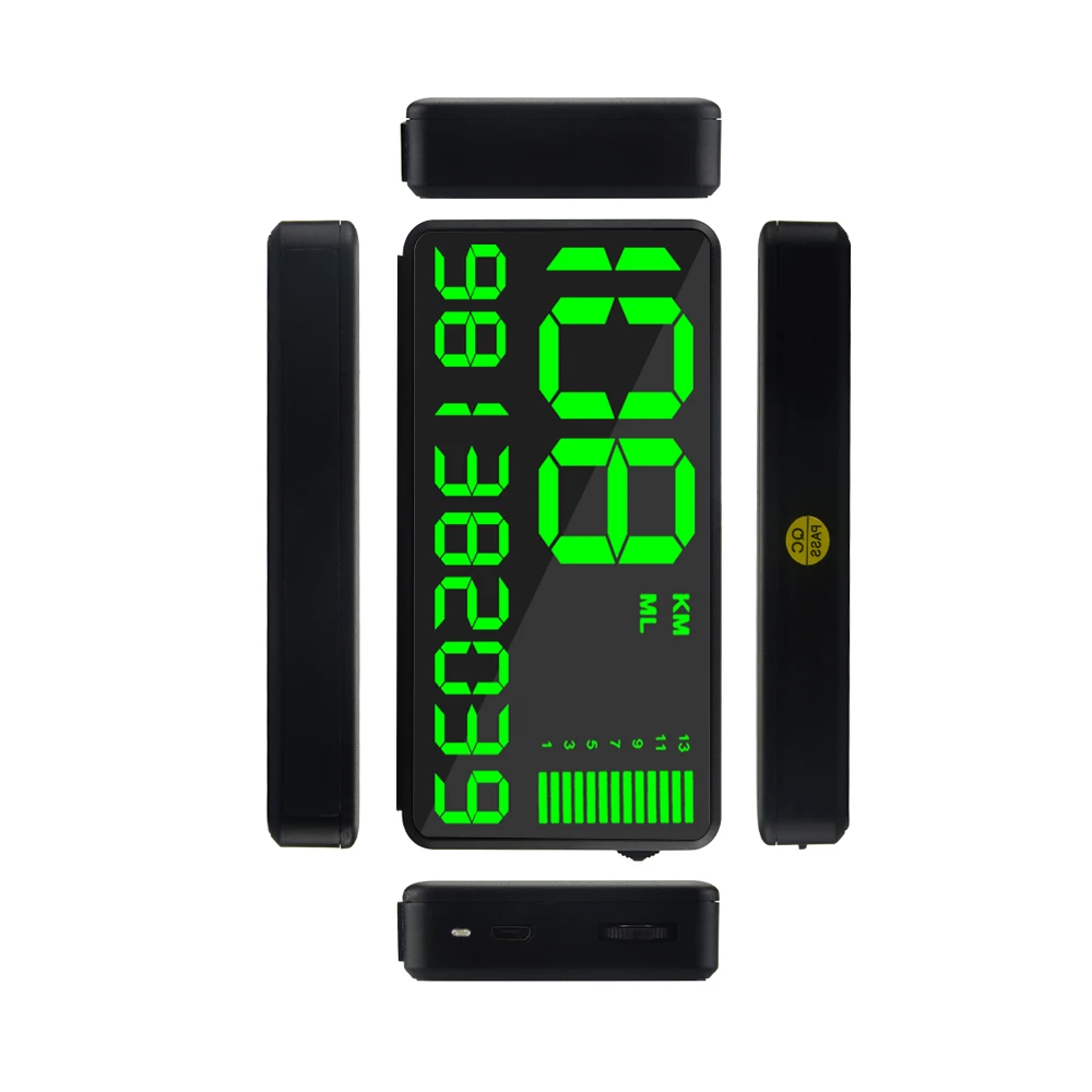 Цифровой C90 gps Скорость ometer Дисплей автомобиля Hud трекер Цифровой walkie talkie автомобильное одометра тележки в режиме реального времени с более чем Скорость Предупреждение автомобиль часы