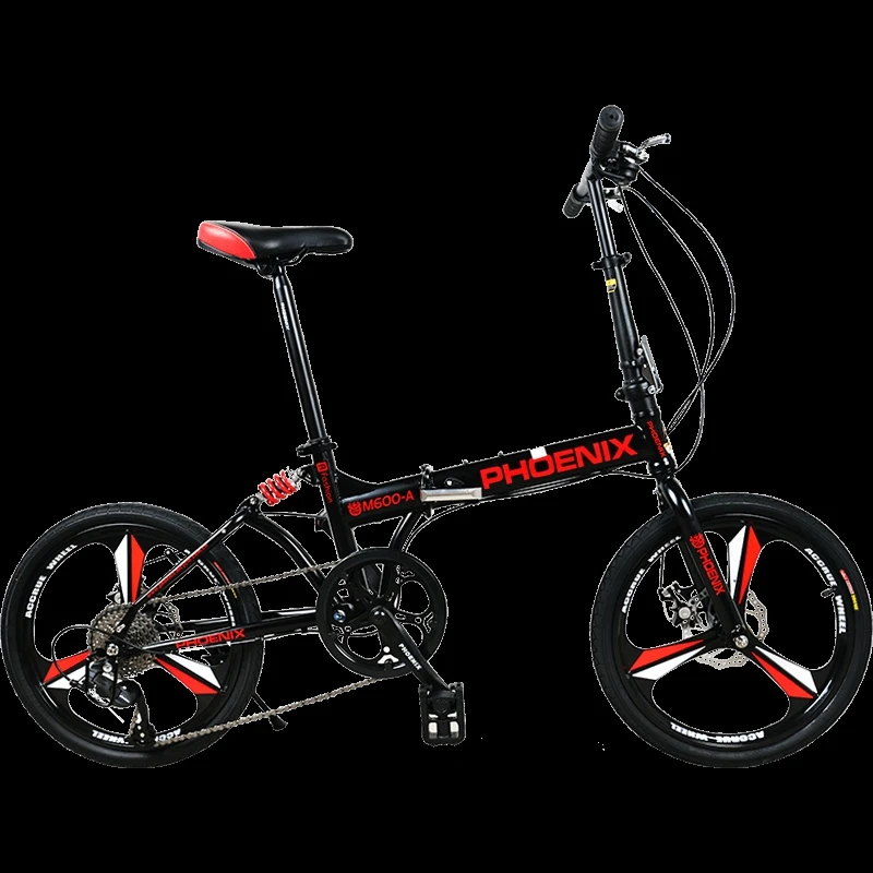 20 inches folding bicycle double shock absorption folding bicycle ultra light portable bike student bicycle gift for children