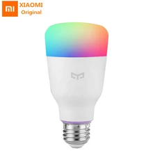 XiaoMi Yee светильник, цветная лампа E27, умное приложение, wifi, пульт дистанционного управления, умный светодиодный светильник RGB/Цветная температура, романтическая лампа
