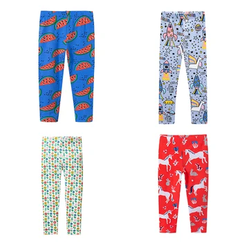 

2020 animal Printing Summer Mid-sized Girls' Casual Mosquito Pants Lightweight Girls Leggings Loose Pencil Pants Drawstring