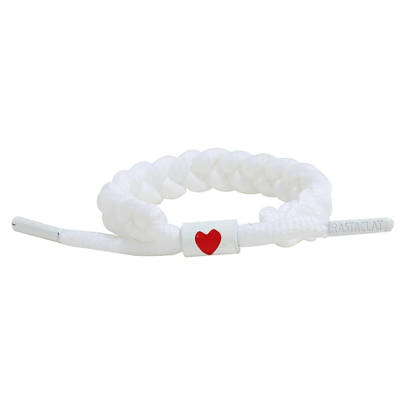 

2019 Handmade Black/White Color Thread Braided Rope Love Heart Bracelet for Lovers Lucky Adjustable Couples Pulseras Best Gift