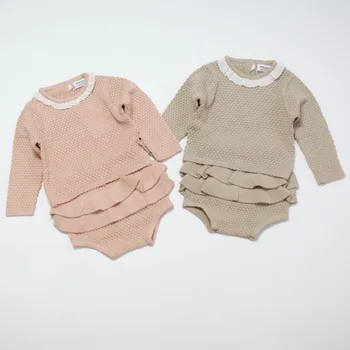 

2020 baby autumn and winter knitted wool suit