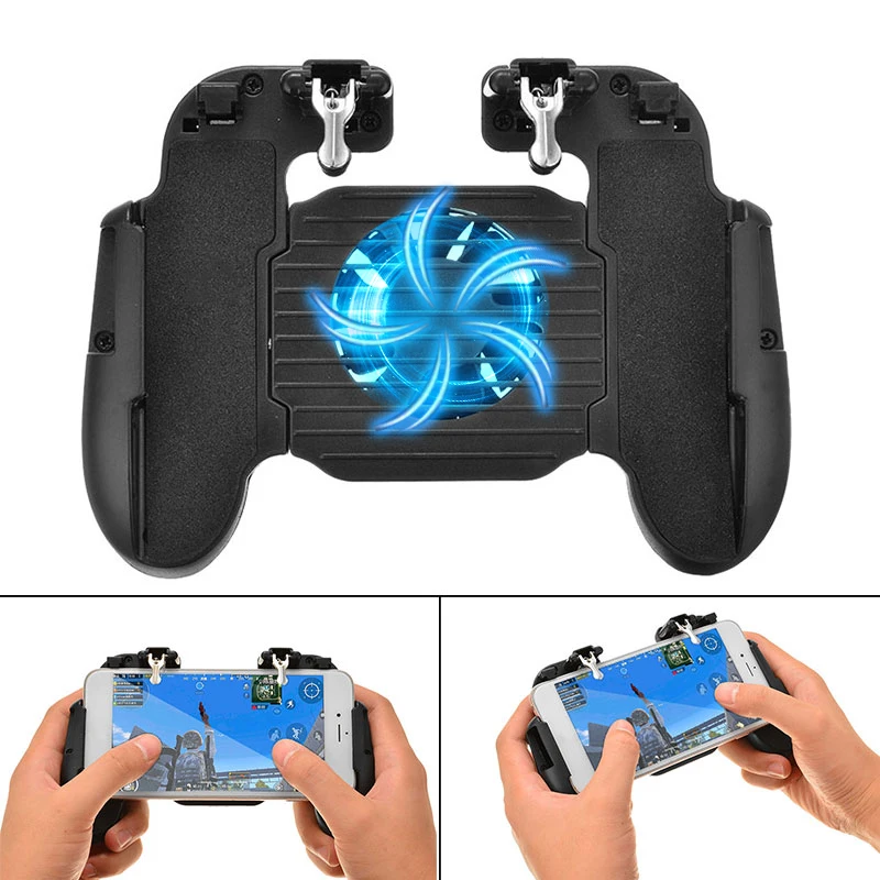  For Pubg Mobile 1pc Phone Controller Gamepad Trigger L1R1 Shooter Joystick Game Pad Phone Holder Br
