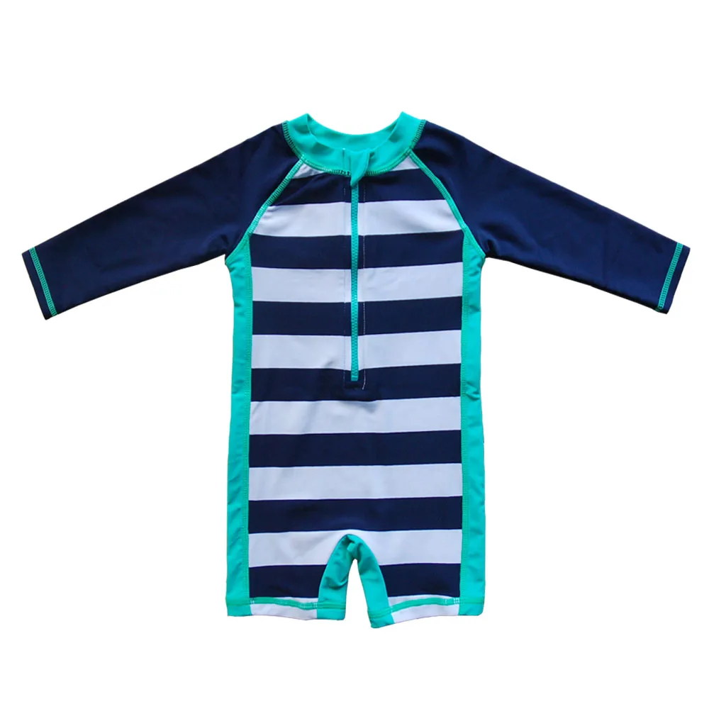 Wishere Baby Swimwear Long Sleeve Boy's  Beach Wear  One-piece Toddler Swimming Suit Infant Swimsuit Kids' Sunsuit