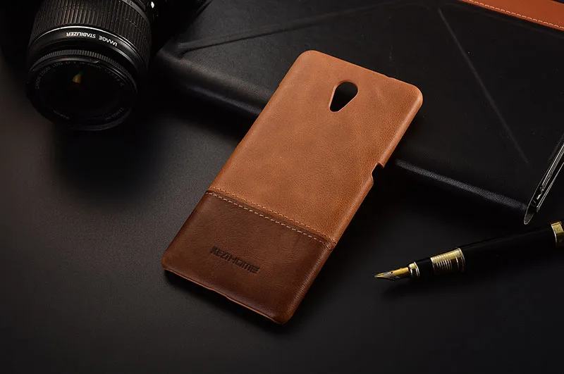 Роскошный брендовый Тонкий ретро чехол из натуральной кожи для Lenovo p2 задняя крышка Чехлы и чехлы для телефонов винтажный Чехол бампер - Цвет: brown