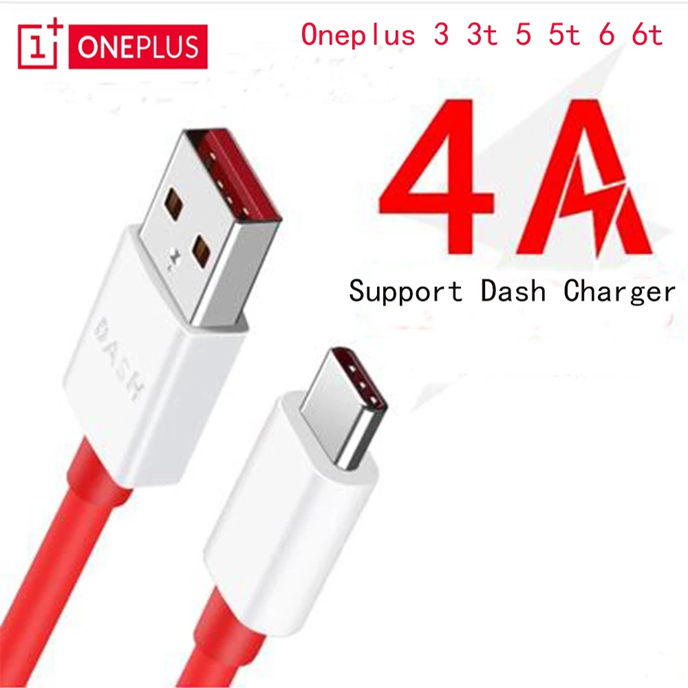 Для Oneplus 6 Dash Кабель Usb 3,1 type C кабель для Oneplus 6 6T 3t 5 5 T, 5V 4A Быстрая зарядка 1 м кабель для передачи данных - Цвет: Dash Cable