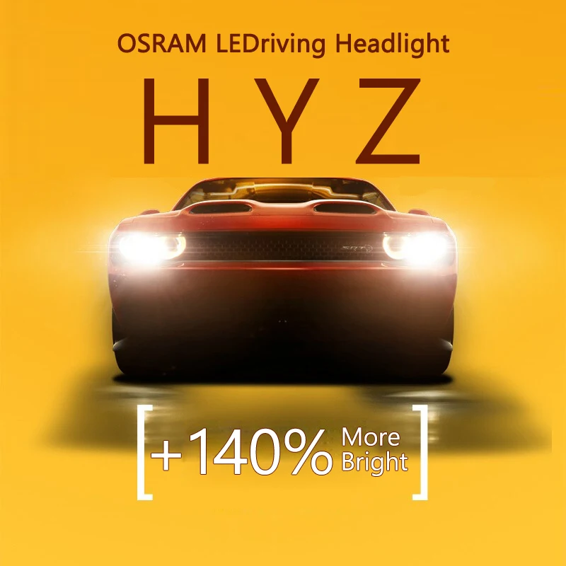 OSRAM СВЕТОДИОДНЫЙ H1 HYZ светодиодный riving 6000K холодный белый Светодиодный автомобильный фонарь Оригинальная лампа 140% больше яркости 46150CW, пара