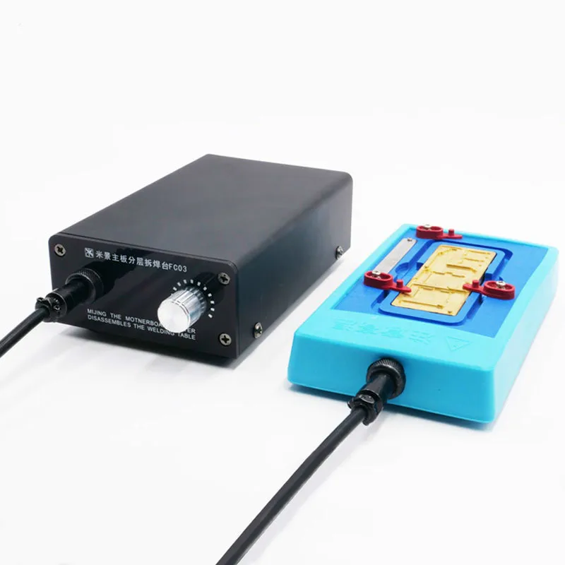 

MIJING CH3 Mainboard Layered Fixture Platform For Iphone X/XS/XSMAX CPU NAND HDD Glue Removal Constant Temperature Heating Table