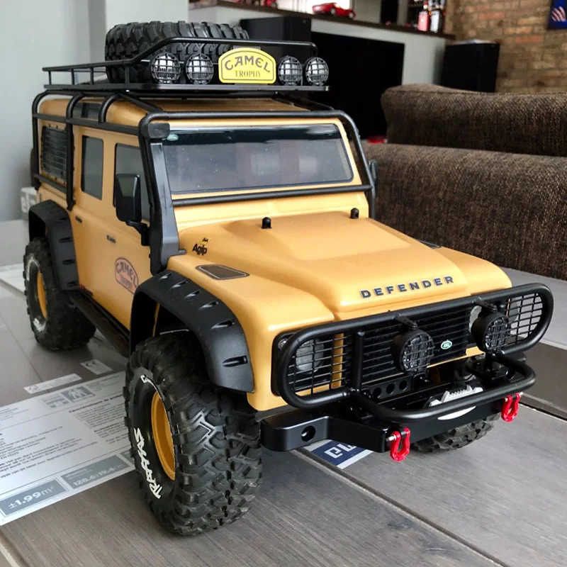 Для TRX4 металлический передний Кубок с верблюдом бампер с светильник для 1/10 RC Гусеничный автомобиль Traxxas TRX4 TRX-4 защитник