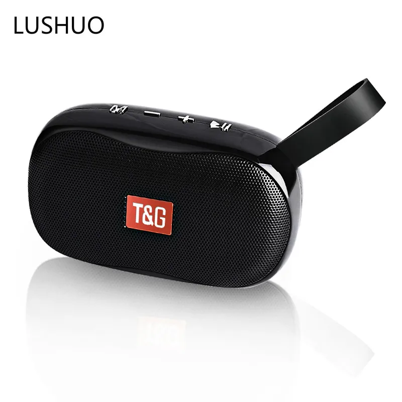 

Миниатюрный Bluetooth-динамик LUSHUO TG-173, портативный беспроводной динамик, сабвуфер, объемный звук, уличный динамик, поддержка FM, TF-карты