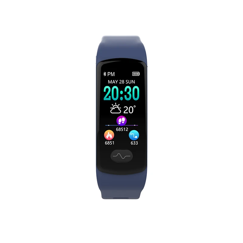 KYCXD color screen smart bracelet 3D dynamic UI ecg waterproof exercise heart rate and blood pressure wristband fitness bracelet