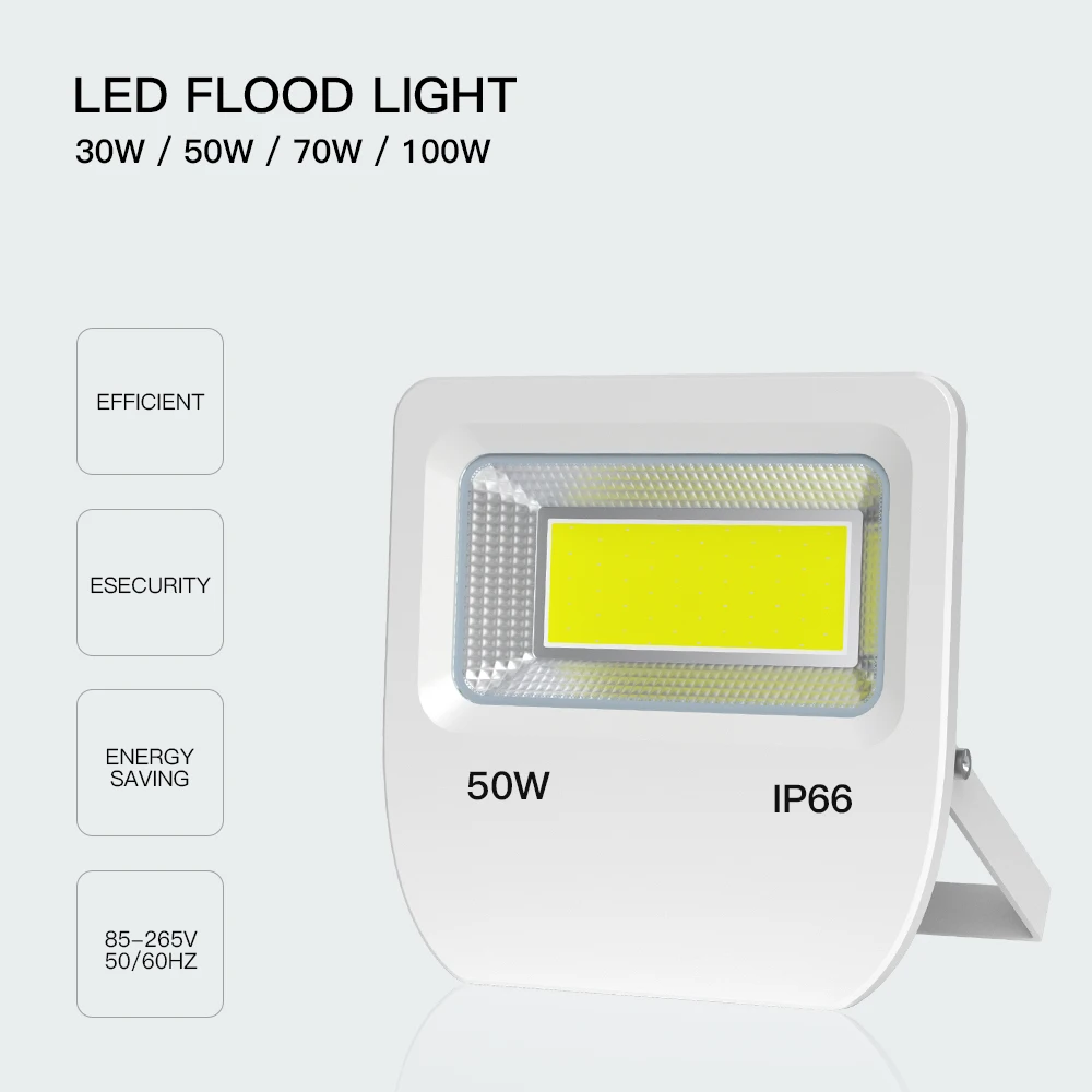 AC85-265V Светодиодный прожектор светильник 30 Вт 50 Вт 100 Вт отражатель светодиодный прожектор светильник Водонепроницаемый IP66 Точечный светильник наружное настенное освещение теплый холодный белый - Испускаемый цвет: White Model