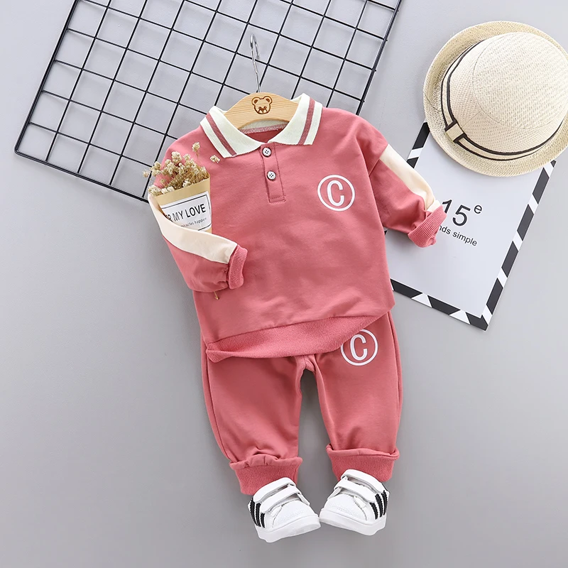 Baby Cothes Set 2pcs Long Sleeve Sweatshirts+ Pants Suit Kids Bebes Childrens Jogging Clothing Casual Sport Suits