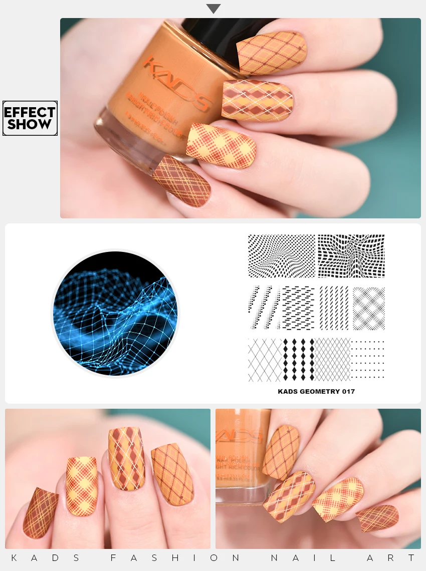 KADS Рождественский дизайн ногтей штамп шаблон ногтей штамповка пластины изображения Маникюр трафарет дизайн красота инструменты для ногтей 3D печать