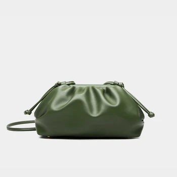 

Women Simple Dumplings Messenger Bag Designer Feminine Fashion Cloud Female Crossbody Shoulder Bag Handbag Clutch Bag