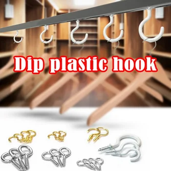 

20 Pcs Screw in Cup Hooks Ceiling Plant Hooks for Outdoor Indoor Use Hanger Holder Dining Bar Tool New