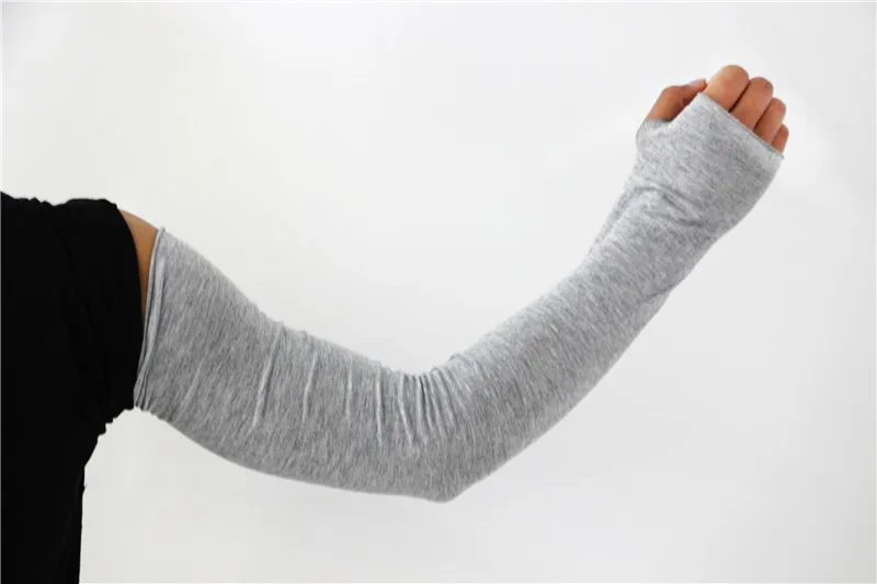 Men Women Ice Silk Modal Cold Mitten Half Finger Driving Arm Warmers UV Protection Sun Sunscreen Fingerless Sleeve Glove G190