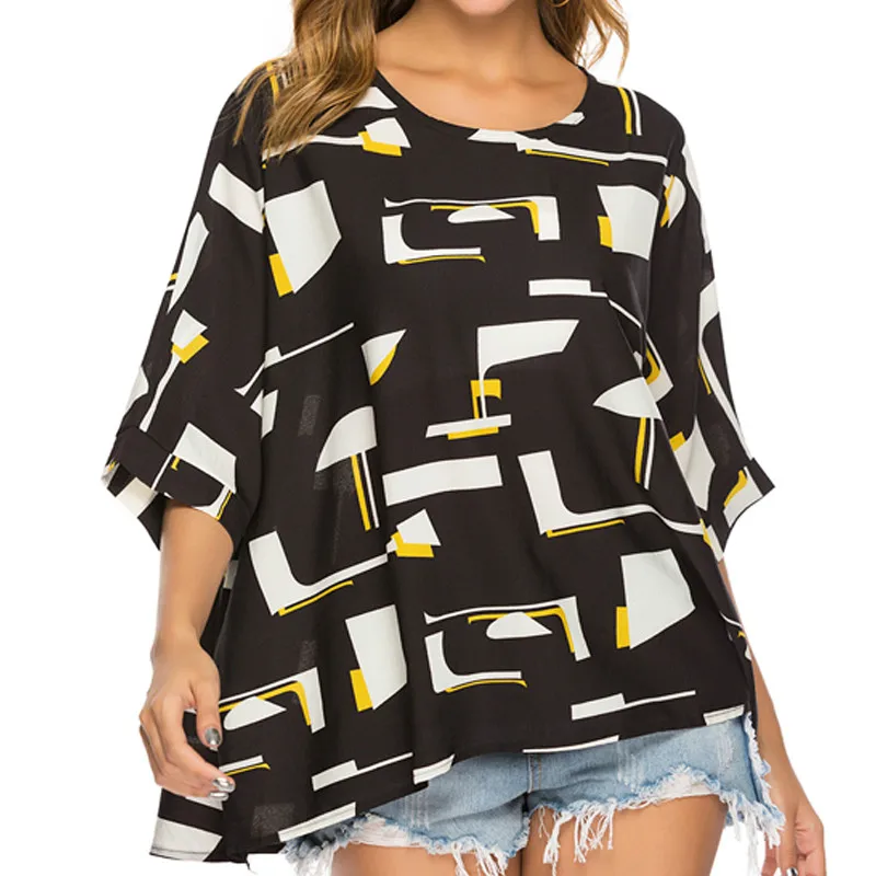 Nova Moda Mulheres Casuais футболка с коротким рукавом O-pescoCo Das Mulheres Roupas Mulheres Топы e Blusas Tamanho
