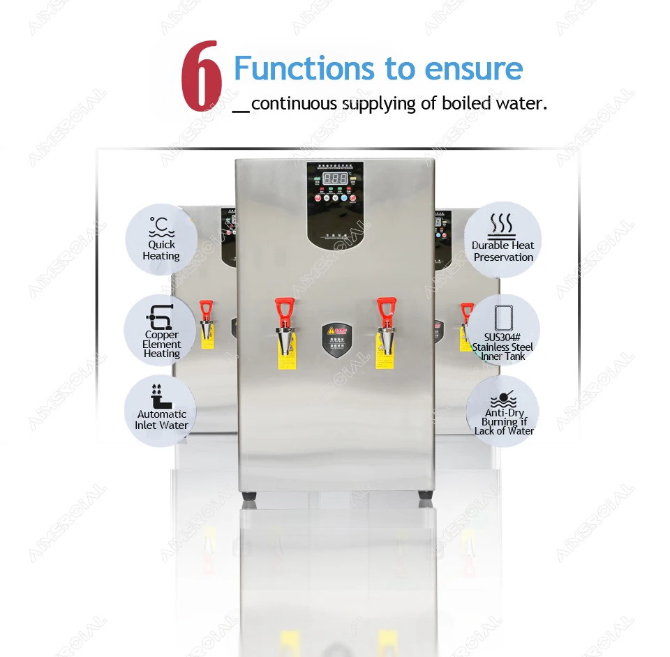 KW30L commercial stepwise Water boiling machine Hot Water dispenser Stainless Steel water inlet drinking Water Boiler 30/40/ KW30L commercial stepwise Water boiling machine Hot Water dispenser Stainless Steel water inlet drinking Water Boiler 30/40/