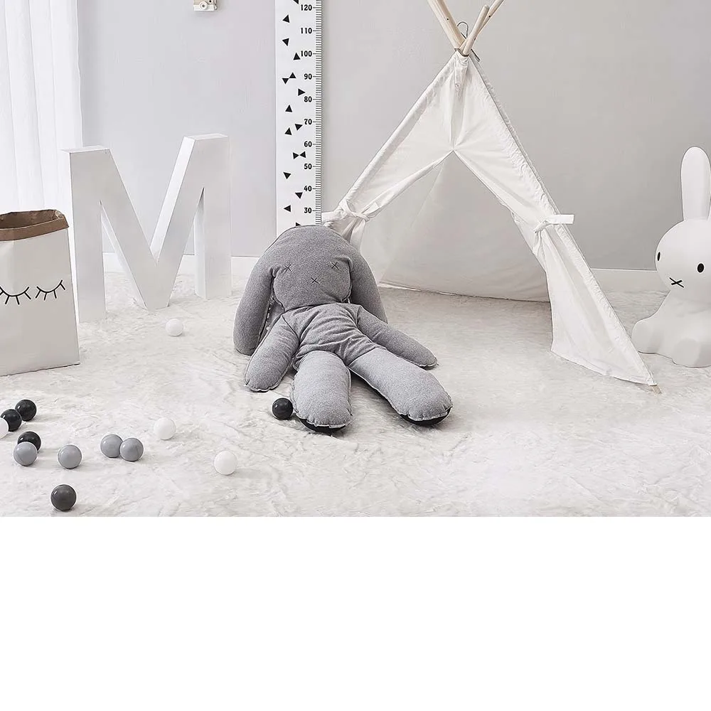 Большая подушка с кроликом для малышей, Мягкая Милая подушка для объятий, украшение детской комнаты, спокойный сон, украшение детской комнаты HM0099