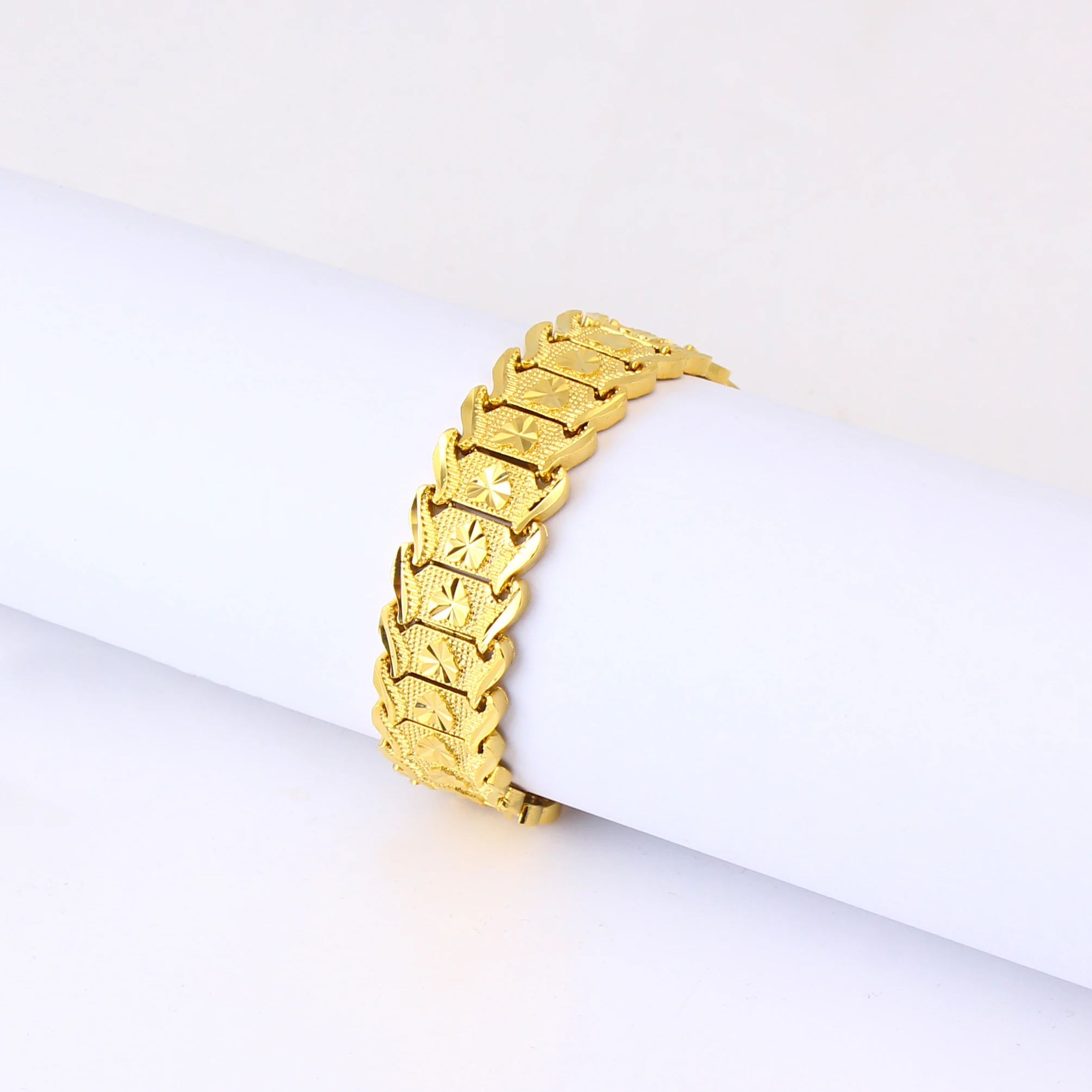 Fansheng модные ювелирные изделия 2020 Новый трендовый 18K покрытый 21 см мужской браслет