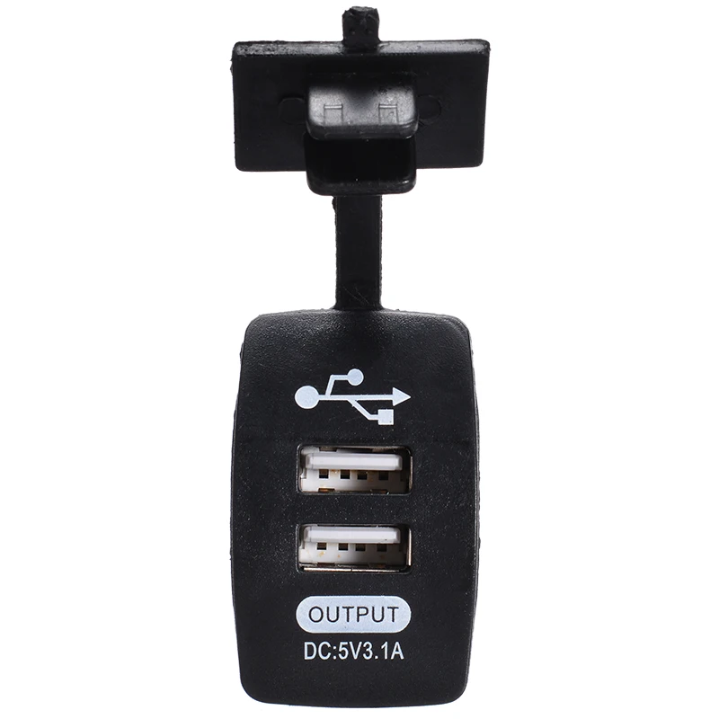 12-24V Универсальный 3.1A 5V Выход двойной USB зарядное устройство розетка Синяя светодиодная розетка питания сигаретный светильник для автомобиля мотоцикла зарядки
