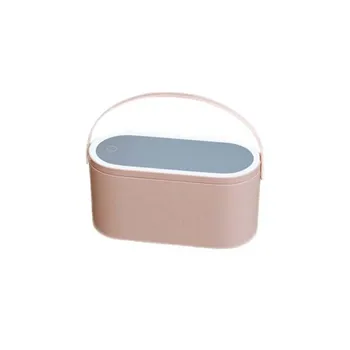 

LED Touch Screen Illuminated Makeup Mirror Box Travel Cosmetic Organizer