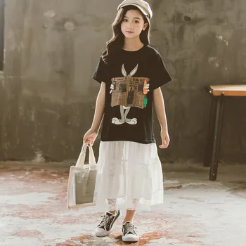 

2020 Summer Long Style Girls Dress Kids Chiffon and Mesh Patchwork Dresses Cute Baby Girls Dress Children Casual Dresses, #8615