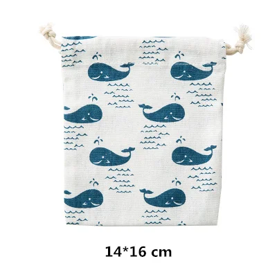whale S PURDORED, 1 шт., переносная сумка на шнурке с принтом животных, косметичка для путешествий, одежда, носки, нижнее белье, сумка для хранения, сумка Oganizer - Цвет: whale S