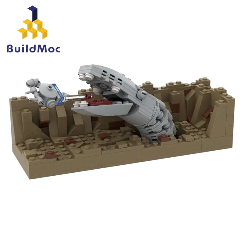

Buildmoc Wars 42513 Escape-The-Space Slug Back Nano Falcon Edition 11429 Building Kit Model Lepi
