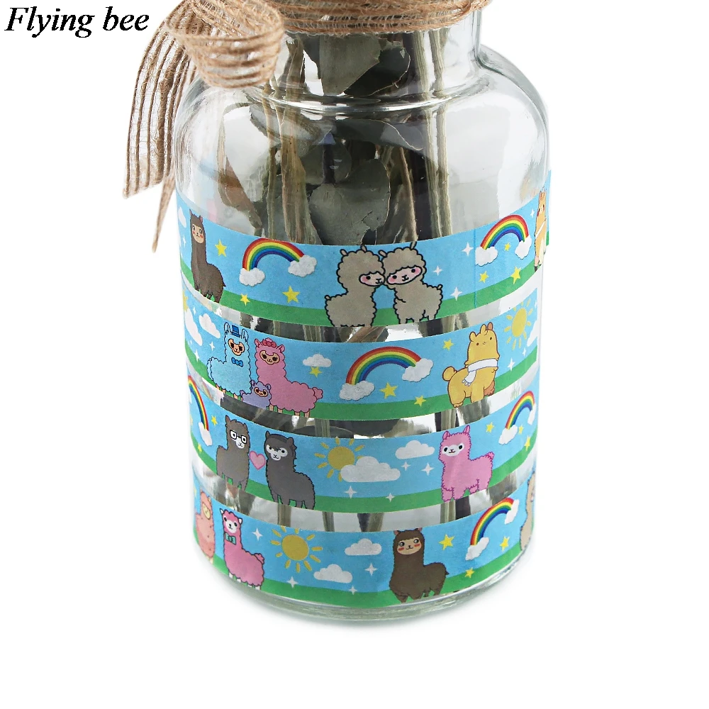 Мультяшная Милая Васи лента Flyingbee 10 стилей 15 мм x 5 м декоративная клейкая сделай