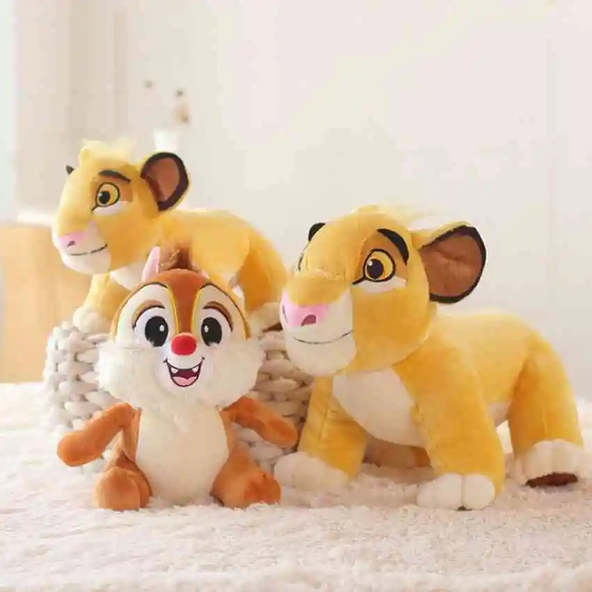 Новое поступление плюшевые игрушки сидящий высотой Король Лев Disney 30 см чип и Дейл