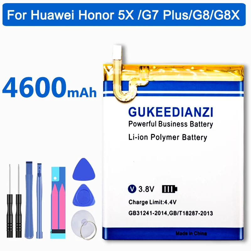GUKEEDIANZI HB396481EBC 4600 мАч батарея для huawei Honor 5X/Ascend G7 Plus/G8/G8X сменная батарея
