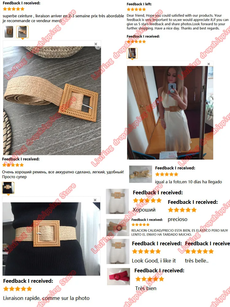 Винтажный тканый пояс ручной работы, Модный женский стиль, простой пояс, украшение с деревянной пряжкой, эластичный пояс для брюк