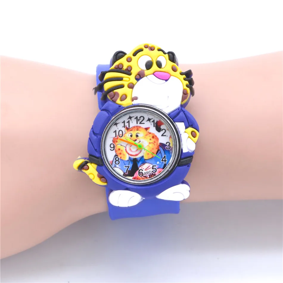 Cute Panda Watch for Young Child Animal Style Boys Watches 21cm Rubber Slap Belt Quartz watch 4