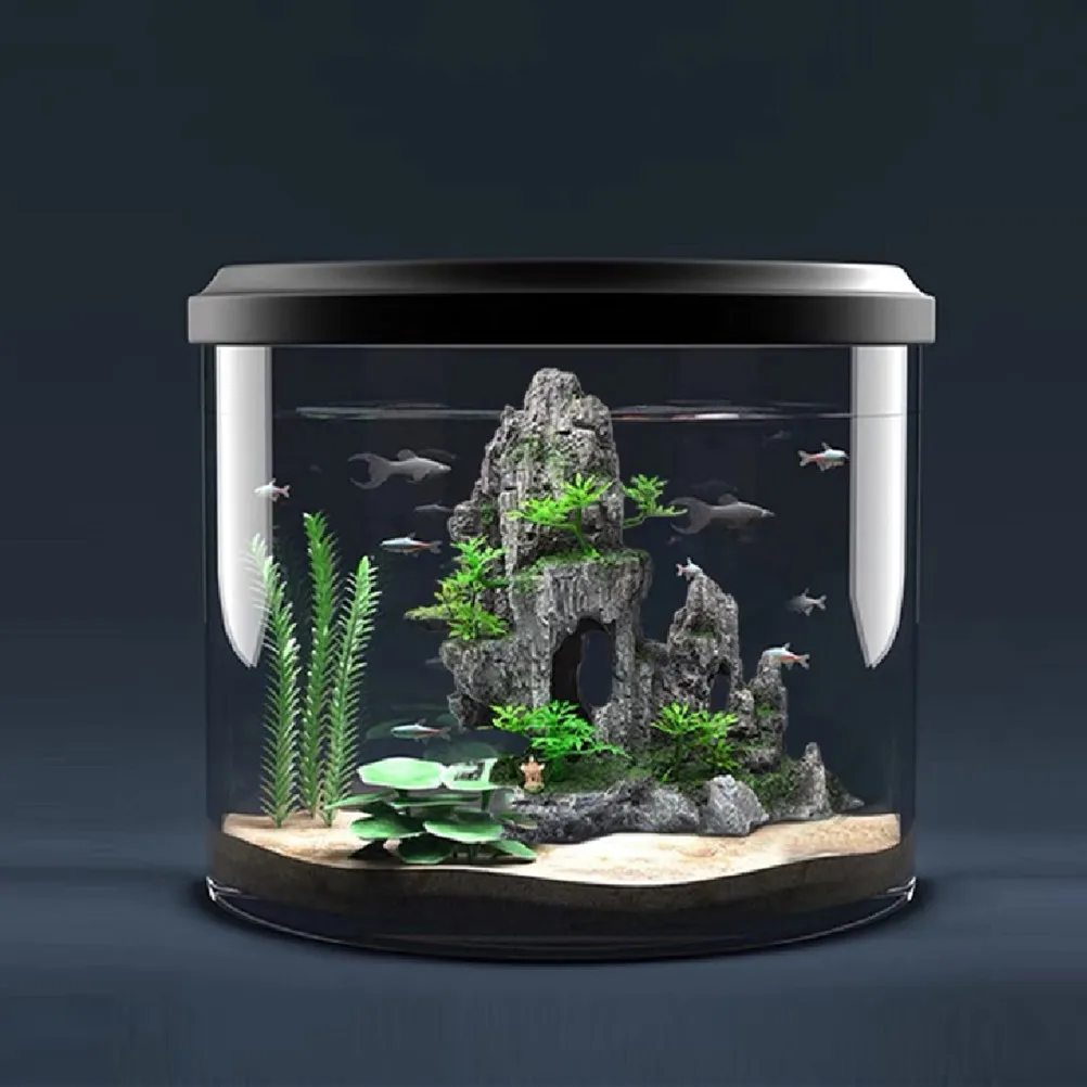 Aquarium Rockery Decoration Fish Tank Artificial Resin Rockery Stone Landscape Antique Castle Decor Ornament Aquarium Accessory fish tank ornaments fish tank decorations aquarium ornaments mini landscape ornaments