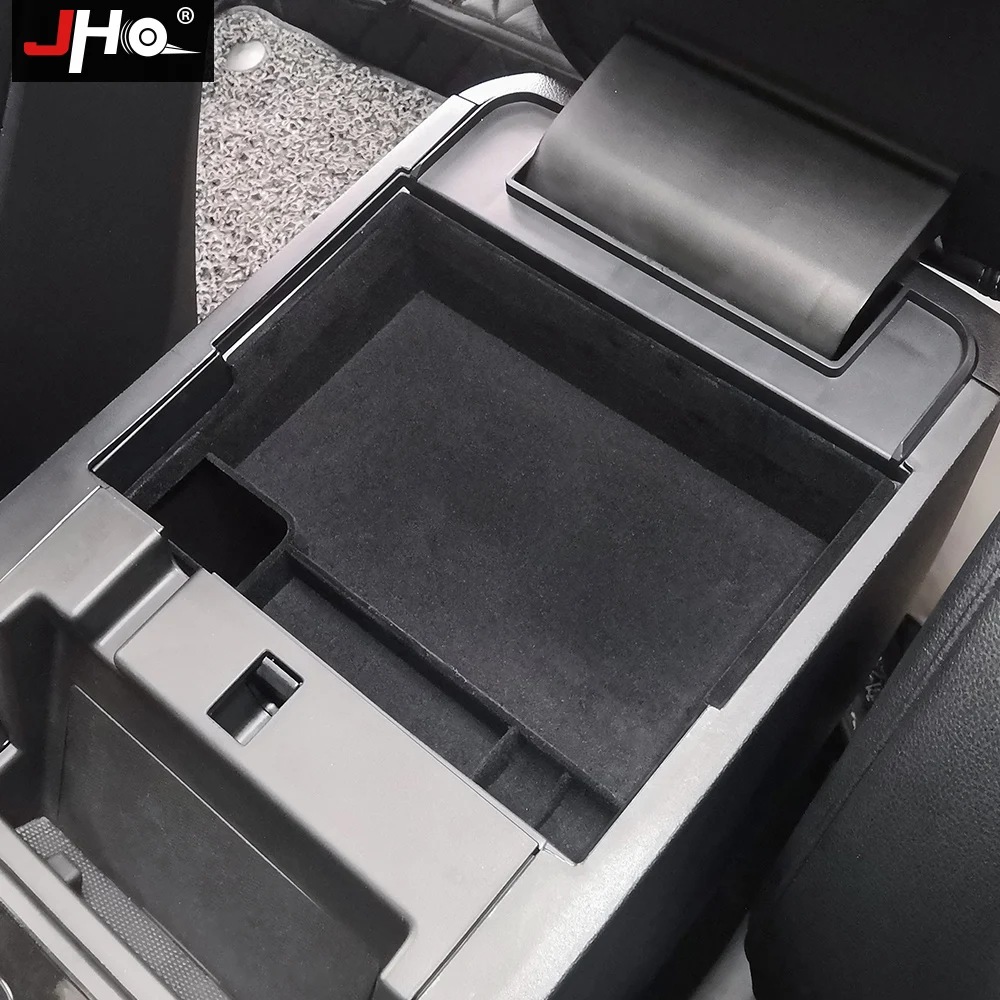 JHO Front Central Armrest Box Storage Tray Car Organizer Container For Ford Explorer 2020 XLT Limited Platinum ST Accessories