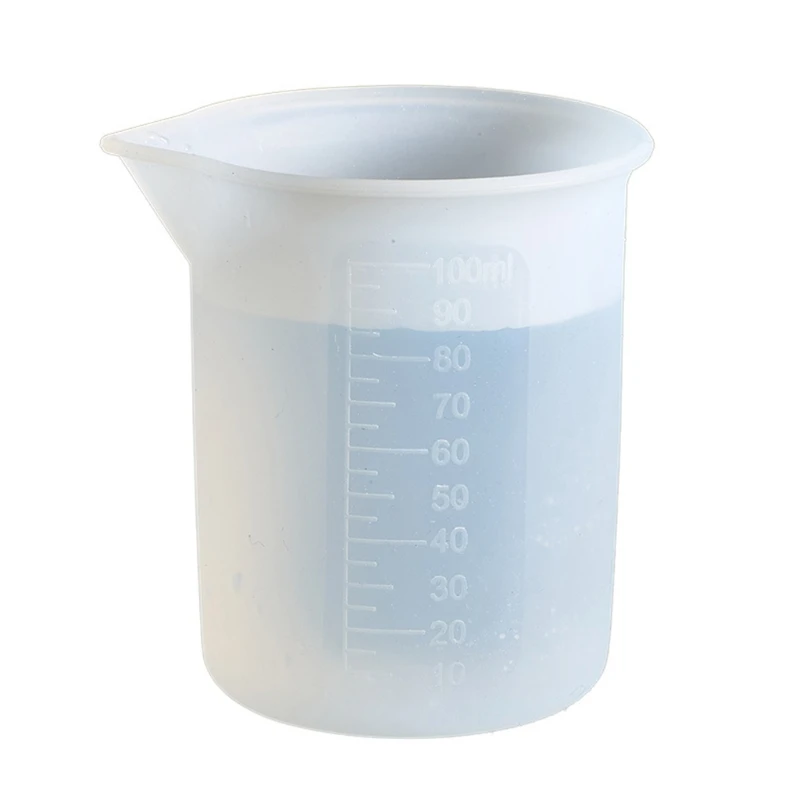 4-7pcs 1 Set Reusable Resin Art Mixing Measuring Cups Silicone Stir Stick Epoxy Mold Jewelry Making DIY Tool