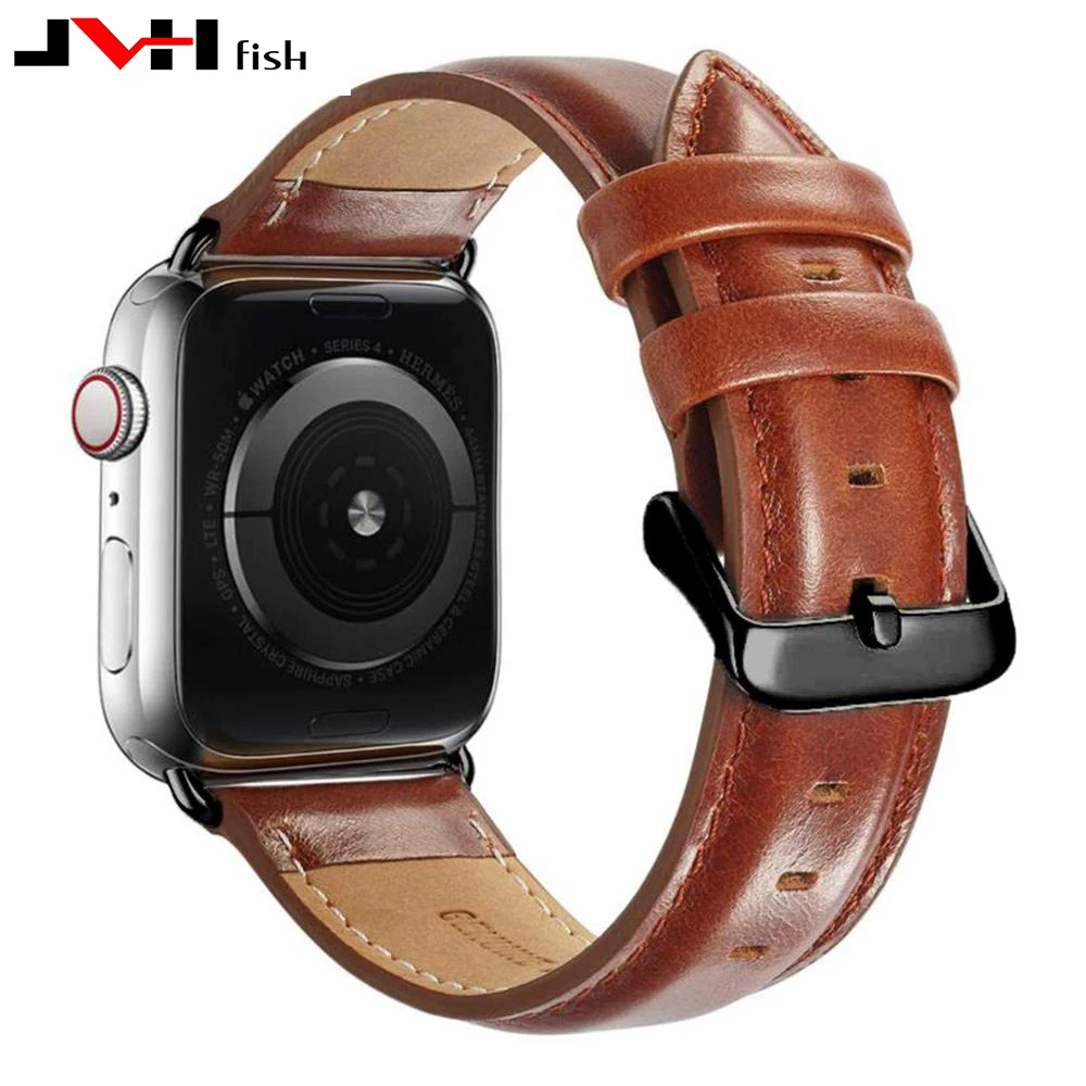 

Genuine Leather Watchbands For Apple Watch Band 42 mm 38mm Women Men Watch Accessories Strap For iwach 44mm 40mm Series 5 4 3 2