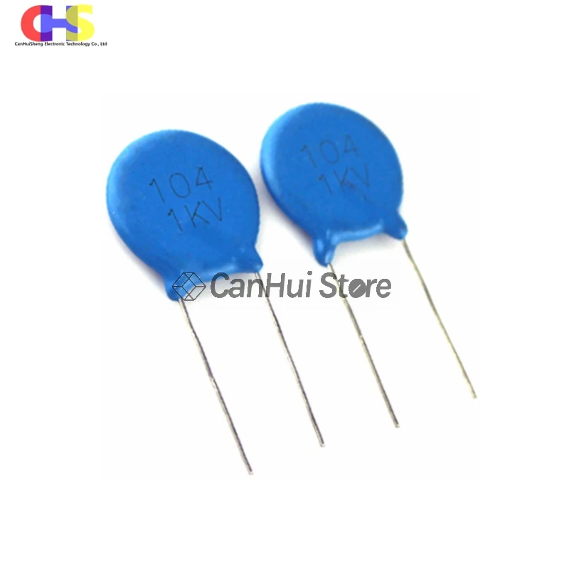 cerámico de alto voltaje, 5 piezas, 1KV, 100NF, 104K, 0,1 Condensadores| - AliExpress