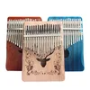 17 Keys Bull Kalimba Thumb Piano Mahogany Body Musical Instrument best quality and price ► Photo 2/6