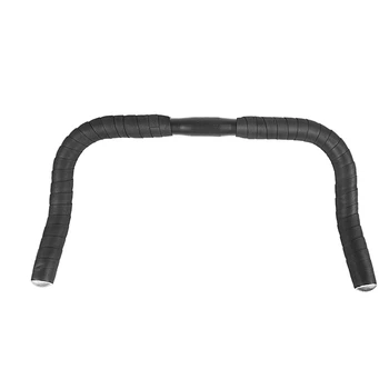 

Cycling Road Bike Bicycle Alloy Bullhorn HandleBar Fixed Gear Track Single Speed Black
