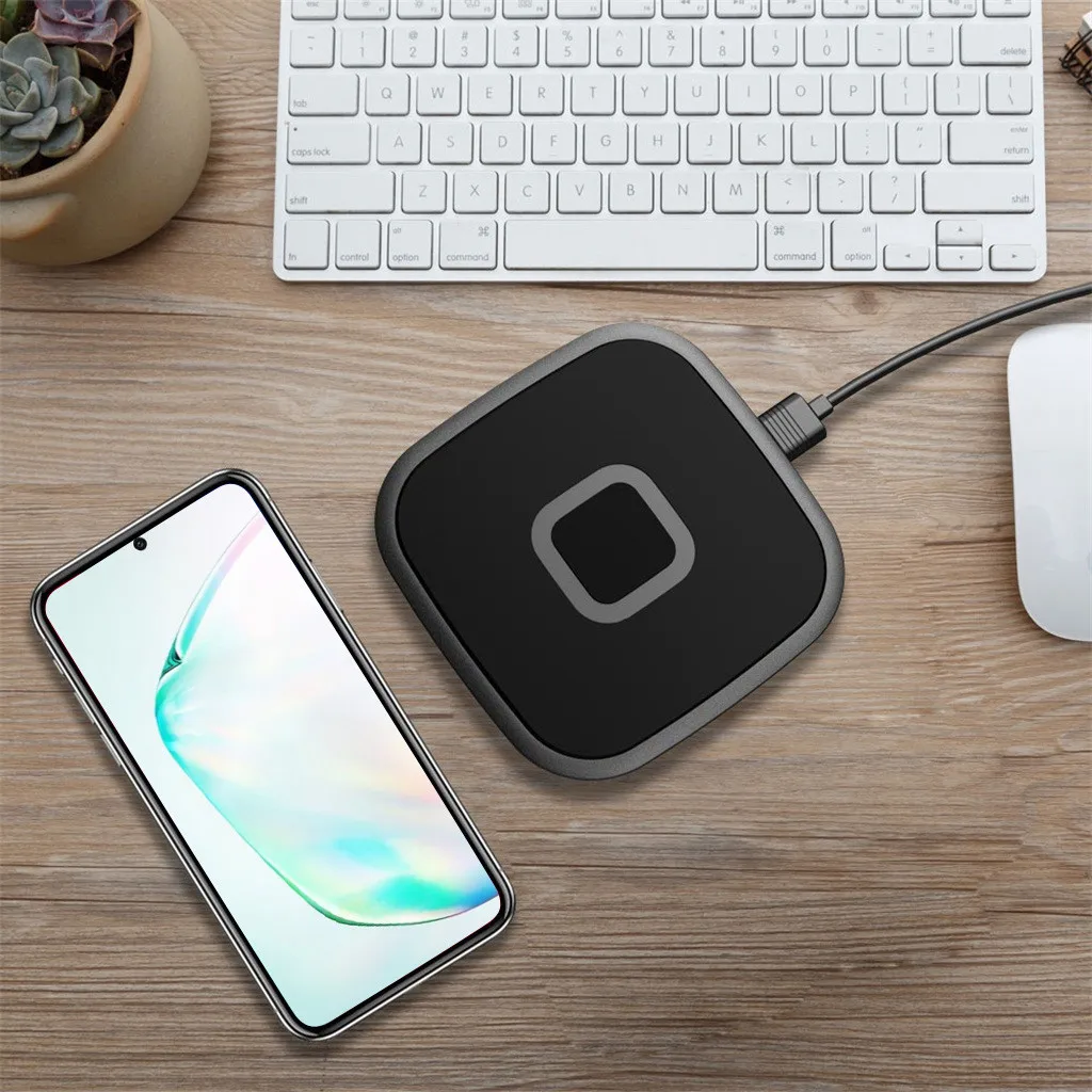 Быстрое беспроводное зарядное устройство 7,5 Вт для iPhone X для samsung Galaxy Note 10 Plus USB зарядное устройство для телефона Быстрая зарядка для iPhone