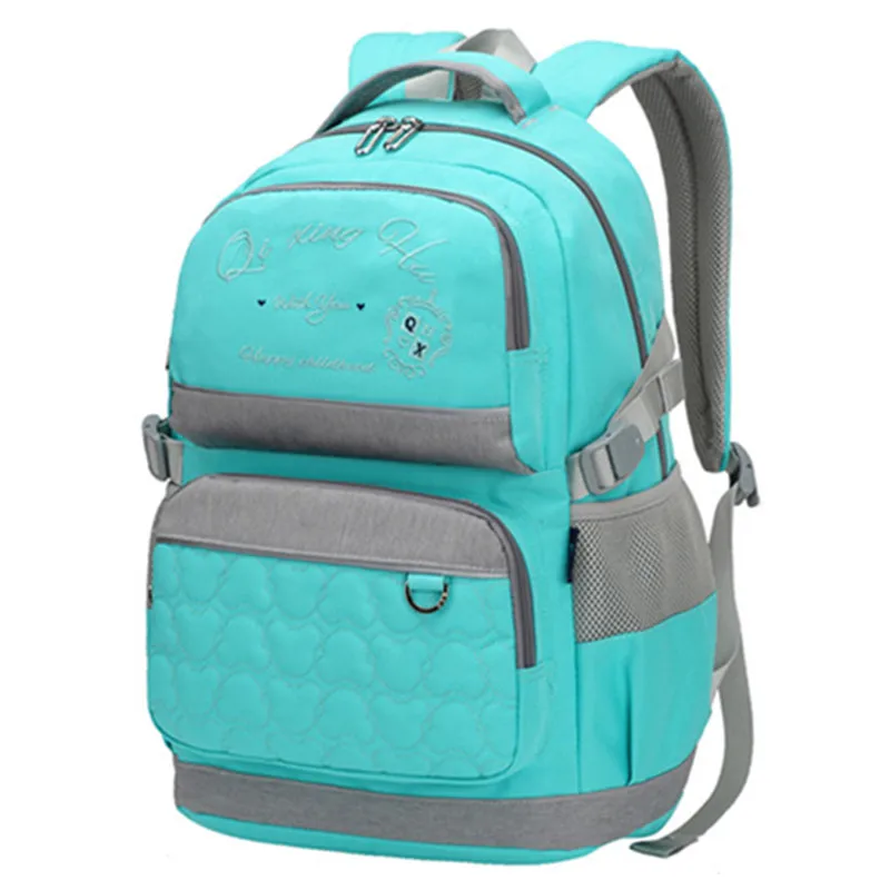 light green OKKID, детский школьный рюкзак, школьные сумки для мальчиков, Детская сумка для книг, рюкзак для начальной школы, водонепроницаемый рюкзак, школьный рюкзак, подарки для мальчиков - Цвет: light green