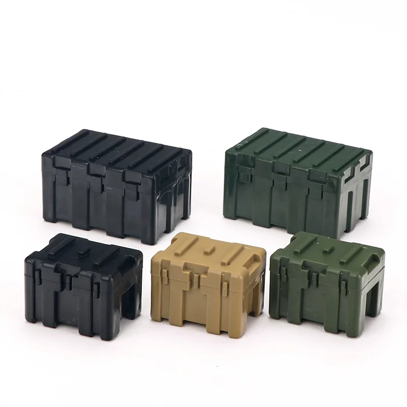 Ammunition Chest SWAT Weapon Gun Storage Box Mini Military Figure Set Parts MOC Accessories Model Building Blocks Brick Kits Toy