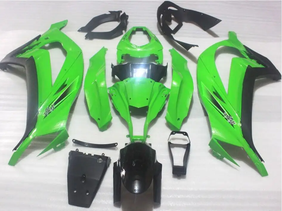 Литьевая форма) ABS полный обтекатель комплект подходит для Kawasaki Ninja ZX-10R ZX10R 2011- 11 12 13 14 15 Обтекатели хороший зеленый