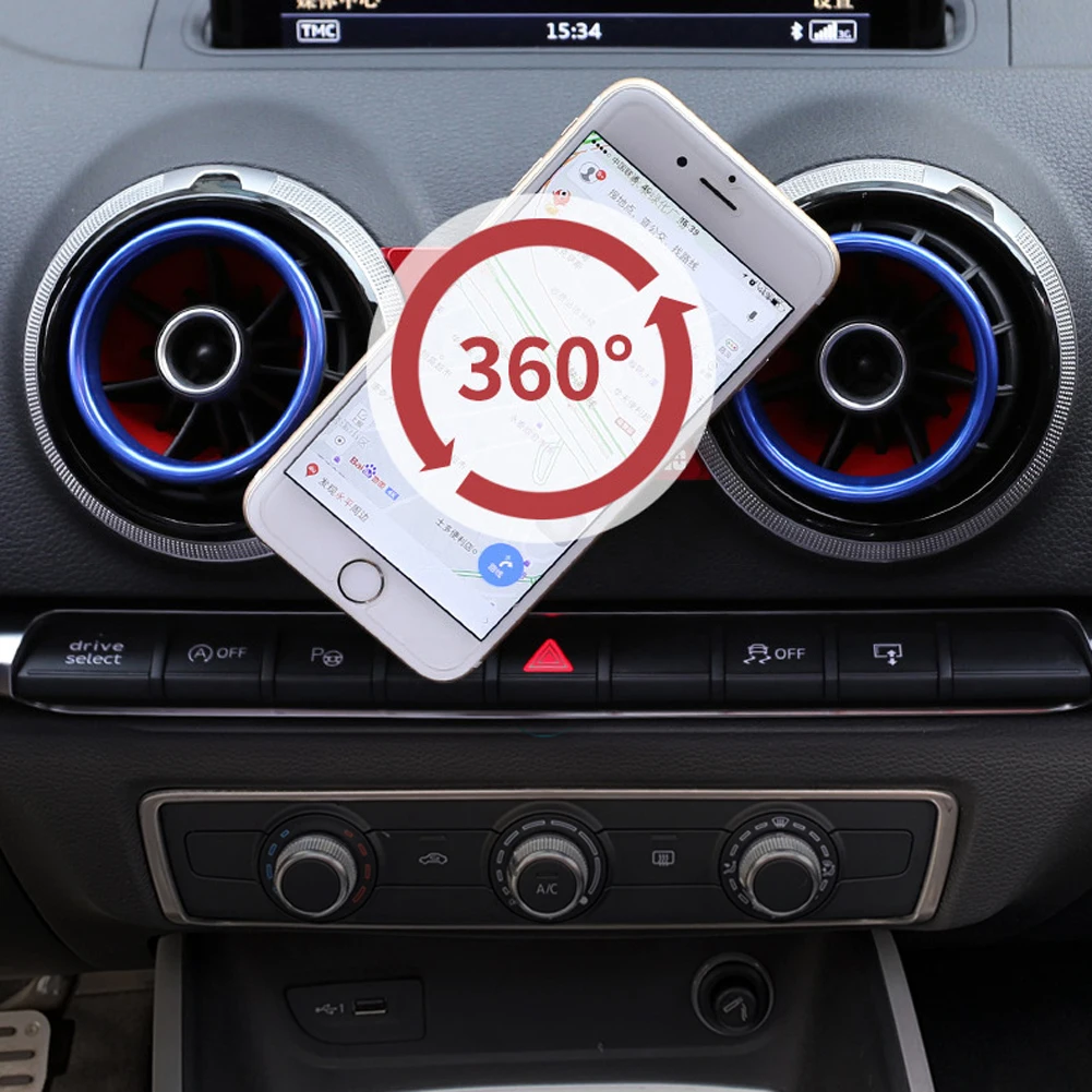 Car Holder For Phone in Car Air Vent Clip Mount No Magnetic Mobile Phone Holder GPS Stand For Most phones for Audi A3 S3 ► Photo 2/6