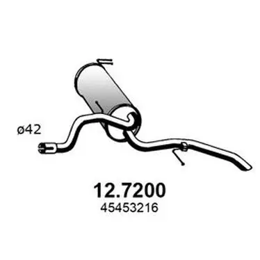Глушитель FIAT ALBEA 1.2-1.6 02 ASSO 127200