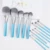 MyDestiny makeup brush/ The Iris series 13pcs high quality synthetic hair brushes set-пудра,румяна,тональный крем, тени для век и красота